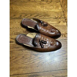 Rossi Men's Burgundy Brown Dress Shoes Size 8/41 Made in Italy